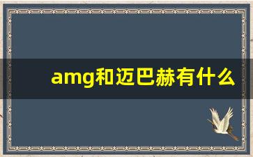 amg和迈巴赫有什么区别