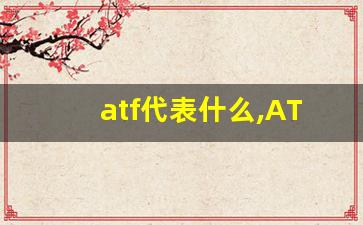 atf代表什么,ATFM的定义