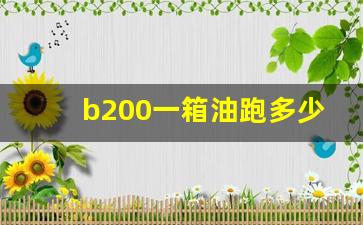 b200一箱油跑多少公里,奔驰b200怎么看油耗