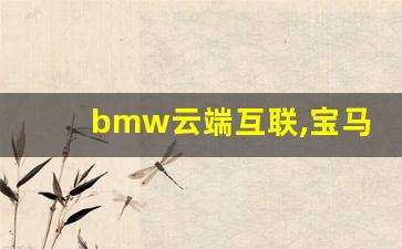 bmw云端互联,宝马i3下载app