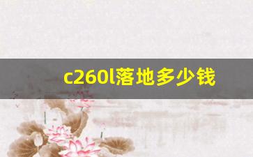 c260l落地多少钱,奔驰价格2023价目表