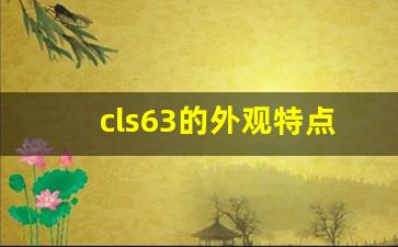 cls63的外观特点