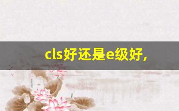 cls好还是e级好,奥迪Q3L和宝马3系哪个档次高