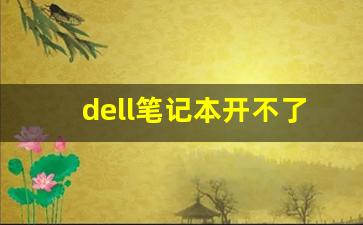 dell笔记本开不了机自救键在哪