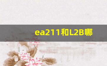 ea211和L2B哪个动力好,l3g发动机通病