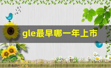 gle最早哪一年上市