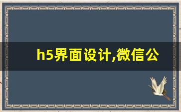 h5界面设计,微信公众号h5制作