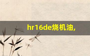 hr16de烧机油,东风日产烧机油吗