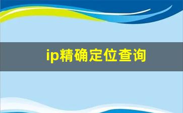 ip精确定位查询