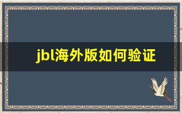 jbl海外版如何验证真伪,jbl只有国行才能查序列号吗