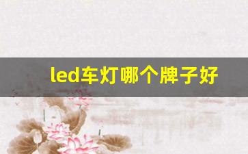 led车灯哪个牌子好