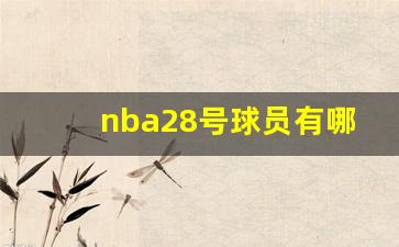 nba28号球员有哪些,nba24号球星