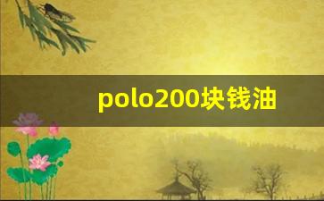 polo200块钱油跑多远