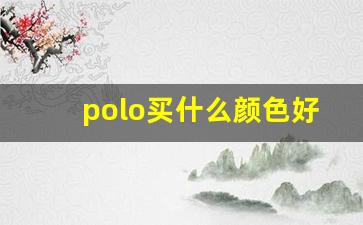 polo买什么颜色好,polo买1.4还是1.6