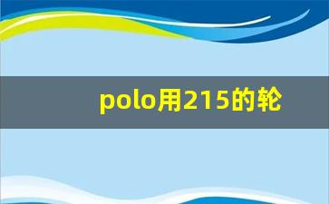 polo用215的轮胎怎么样,上海大众波罗用的是什么轮胎