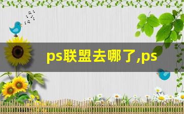 ps联盟去哪了,ps大神联盟