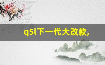 q5l下一代大改款,24款Q5L大改款