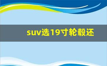 suv选19寸轮毂还是20寸,17寸18寸19寸轮毂对照图