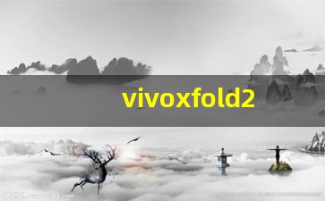 vivoxfold2参数配置详情介绍