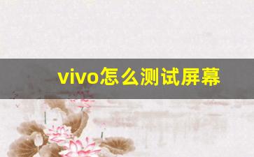 vivo怎么测试屏幕坏点,怎么检测手机屏幕坏点