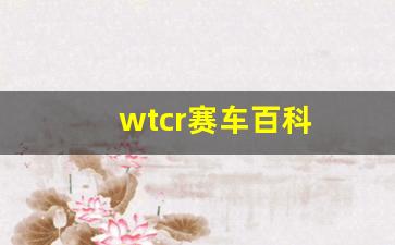 wtcr赛车百科