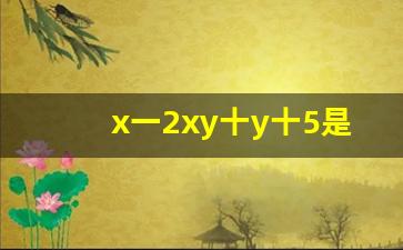 x一2xy十y十5是几次几项式,二项式的定义