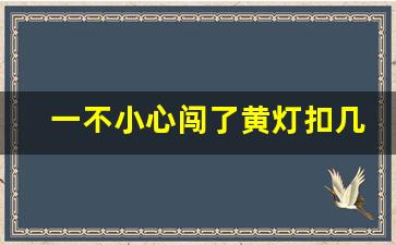 一不小心闯了黄灯扣几分