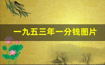 一九五三年一分钱图片,1953年分人民币收藏价格