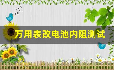 万用表改电池内阻测试仪,万用表怎么测保险管的好坏