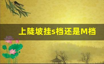 上陡坡挂s档还是M档,s档正确使用方法