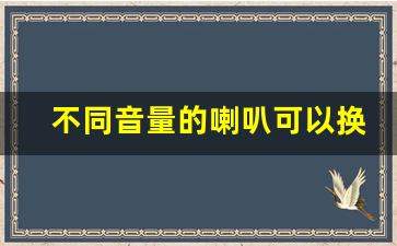 不同音量的喇叭可以换的阻抗,喇叭阻抗小于功放会怎样