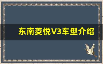 东南菱悦V3车型介绍