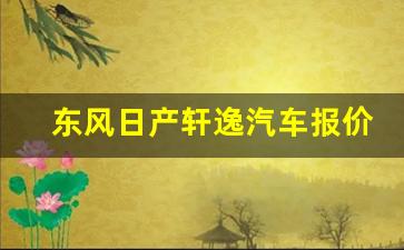 东风日产轩逸汽车报价