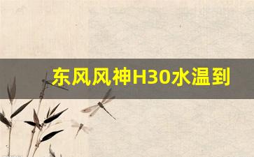 东风风神H30水温到100正常吗,东风风神a60保养灯归零