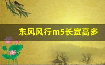 东风风行m5长宽高多少