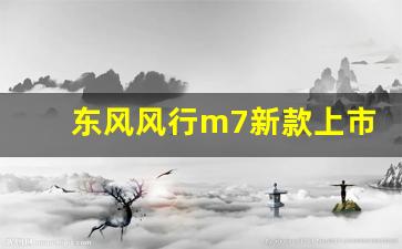 东风风行m7新款上市,风行M7发动机什么牌子