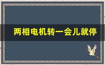 两相电机转一会儿就停