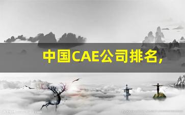 中国CAE公司排名,CAE上市公司龙头