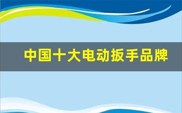 中国十大电动扳手品牌,国内最耐用的电动工具品牌