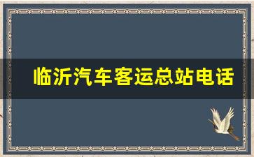 临沂汽车客运总站电话