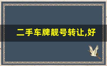 二手车牌靓号转让,好号牌转让给人技巧