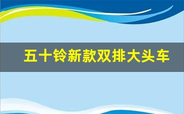 五十铃新款双排大头车,五十铃最小柴油微卡