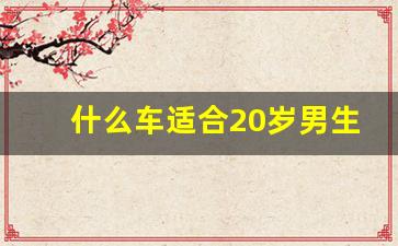 什么车适合20岁男生开,适合二十多岁男士的汽车