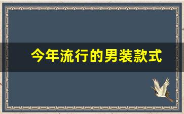 今年流行的男装款式