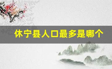 休宁县人口最多是哪个村,休宁县各镇人口排名