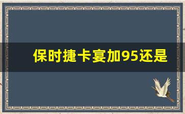 保时捷卡宴加95还是98油,保时捷一直加98偶尔加了95