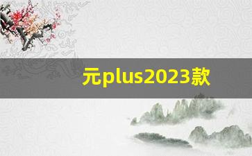 元plus2023款