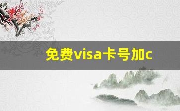 免费visa卡号加cvv,美国visa卡号生成器