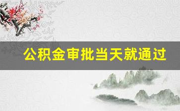 公积金审批当天就通过了审核,公积金提取怎么看审核过没过