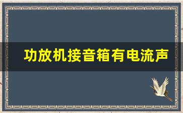 功放机接音箱有电流声